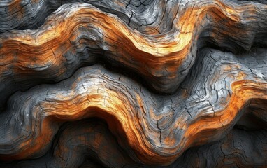 Rotten driftwood texture wallpaper.