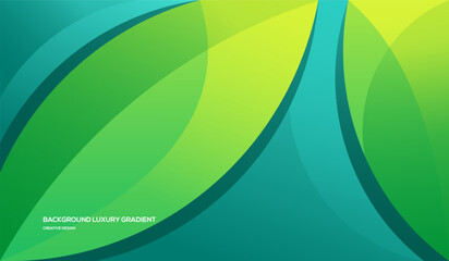 Background luxury green gradient colorful style