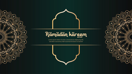 Ramadan Kareem greeting card background