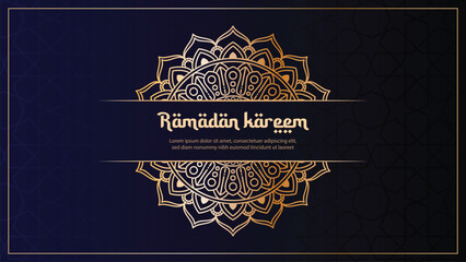 Ramadan Kareem greeting card background