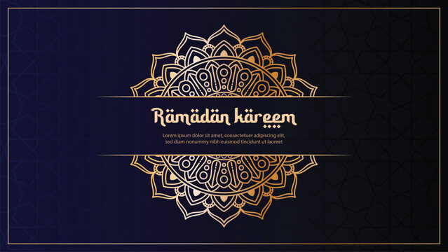 Ramadan Kareem greeting card background