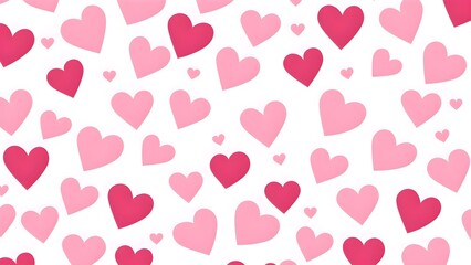 Seamless background with hearts valentine day love concept