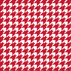 Beautiful and dazzling red houndstooth check