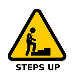 Step up Symbol Sign, Vector Illustration, Isolate On White Background Label.