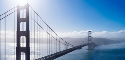 Golden Gate in San Francisco, California, United States, possibly the most famous bridge in the world.