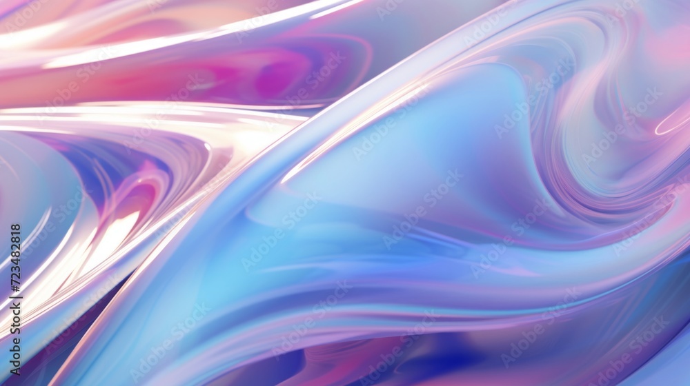 Poster a soft blend of pastel colors creating a smooth abstract wave pattern.
