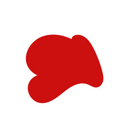 Red abstract shape vector
