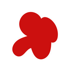 Red abstract shape vector