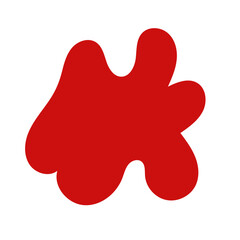 Red abstract shape vector
