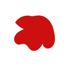 Red abstract shape vector
