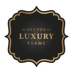  luxury vintage frame border vector template