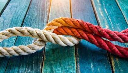 rope on a wooden background, close up of rope Strong diverse network rope team concept integrate braid color background cooperation empower power wallpaper, rope on a wooden board