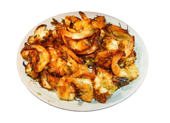 Broiled shrimp with garlic