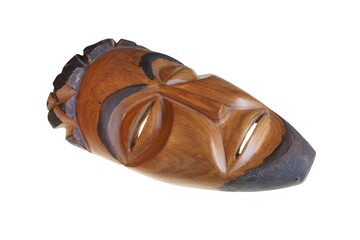 African wooden mask,