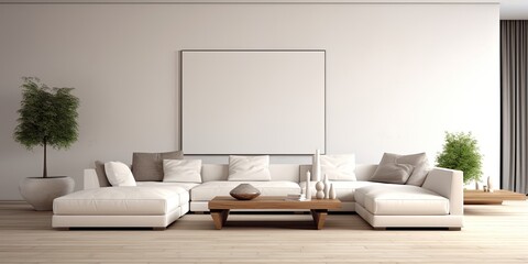 Elegance of minimalist interior design.