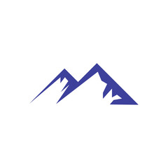 Minimalist Mountain adventure Logo