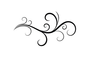 Floral element design vector illustration.