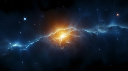 Fototapeta premium Cosmic background, abstract planet and space background