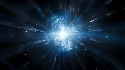 Naklejka premium Cosmic background, abstract planet and space background