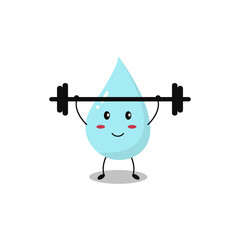 Cute Water Drop Character illustration