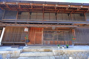 Tsumago-juku a Rustic stop on a feudal-era route at Azuma, Nagiso, Kiso District, Nagano, Japan