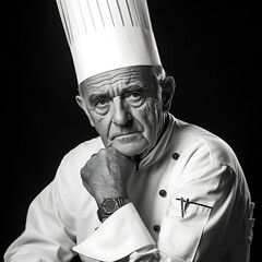 French Michelin chef, Paul Bocuse, black and white photo, 4k.
Generative AI