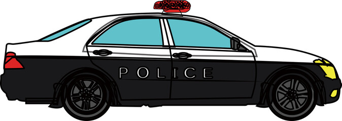 パトカー（police car）(PNG)