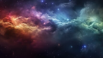 Fototapeta na wymiar Abstract Nebula Backgrounds, Generative AI