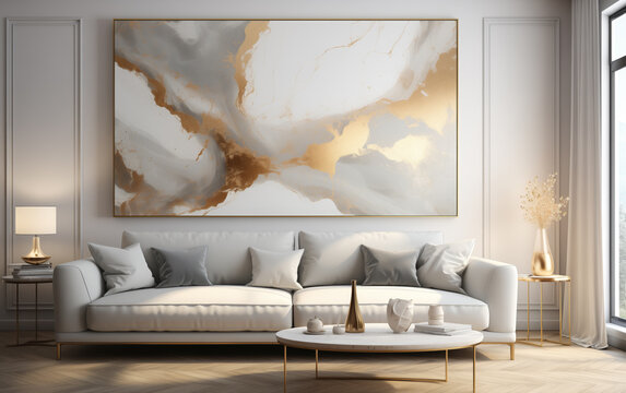 Minimalist Elegance Modern Marble Room 