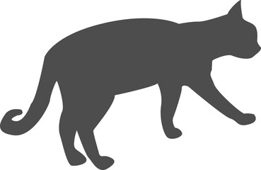 黒猫（Black cat）(PNG)