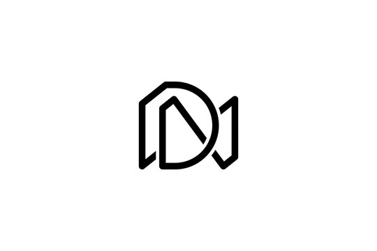 Letter DN Logo or ND Logo Design Vector 