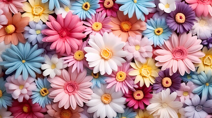 Fototapeta premium Seamless flower background, colorful flower background