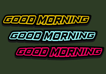 good morning typography typographic creative writing text image 3