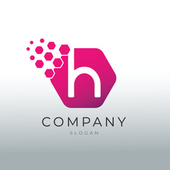 Polygon H Letter Logo Design Vector Template.
Letter H Design Vector with Polygons.
Hexagon H Letter Logo Illusratation.
Alphabet Logo Symbol.