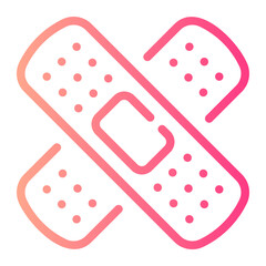 band aid Gradient icon