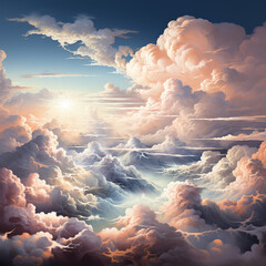 Formation of Clouds WALLPAPER - obrazy, fototapety, plakaty