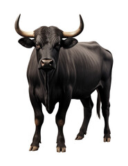 Bull Isolated on Transparent Background
