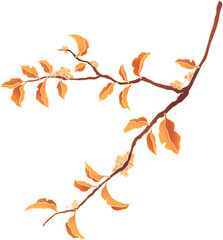 Fototapeta premium Lunar New Year Branch Illustration