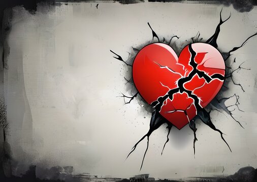 broken heart wallpaper wall background