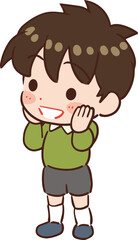 ときめく子どものイラスト