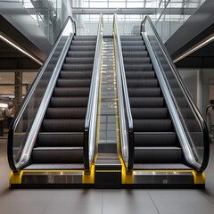 Contemporary Architectural Design Showing an Indoor Modern Escalator
