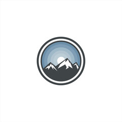 Mountain logo template vector illustration design