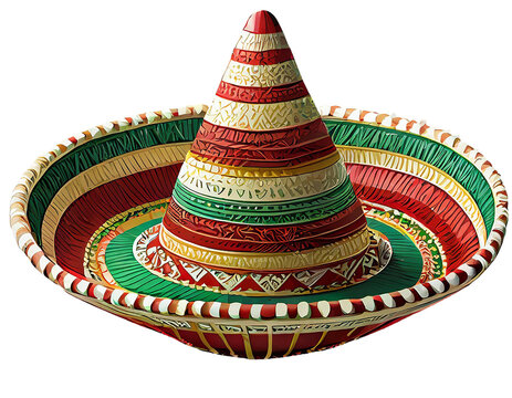 recommend clip art: 3d Cultural icon Mexican hat