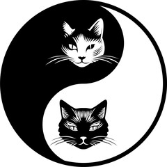 Yin and Yang cats