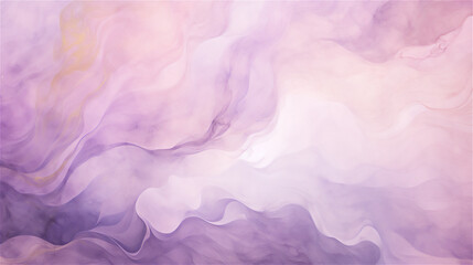 Obraz premium Lilac Essence: Soft Purple Waves with Golden Highlights 