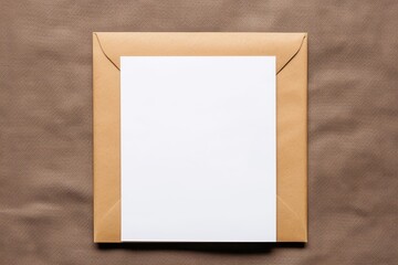 Blank white greeting card paper on background. Valentine's day-wedding. Mockup presentation. advertisement. copy text space.