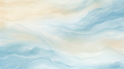 Fototapeta premium Serene Sea: Calm Blue and Soft Beige Marbled Pattern 