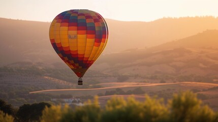 Obraz premium Hot Air Balloon Adventure, background image, generative AI