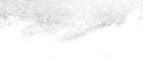Splattered grain grunge texture. Dirty stipple noise background. Dotted halftone textured overlay. Sand dust grit distressed wallpaper. Black scattered dot backdrop for poster, banner, overlay. Vector