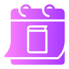 calendar gradient icon